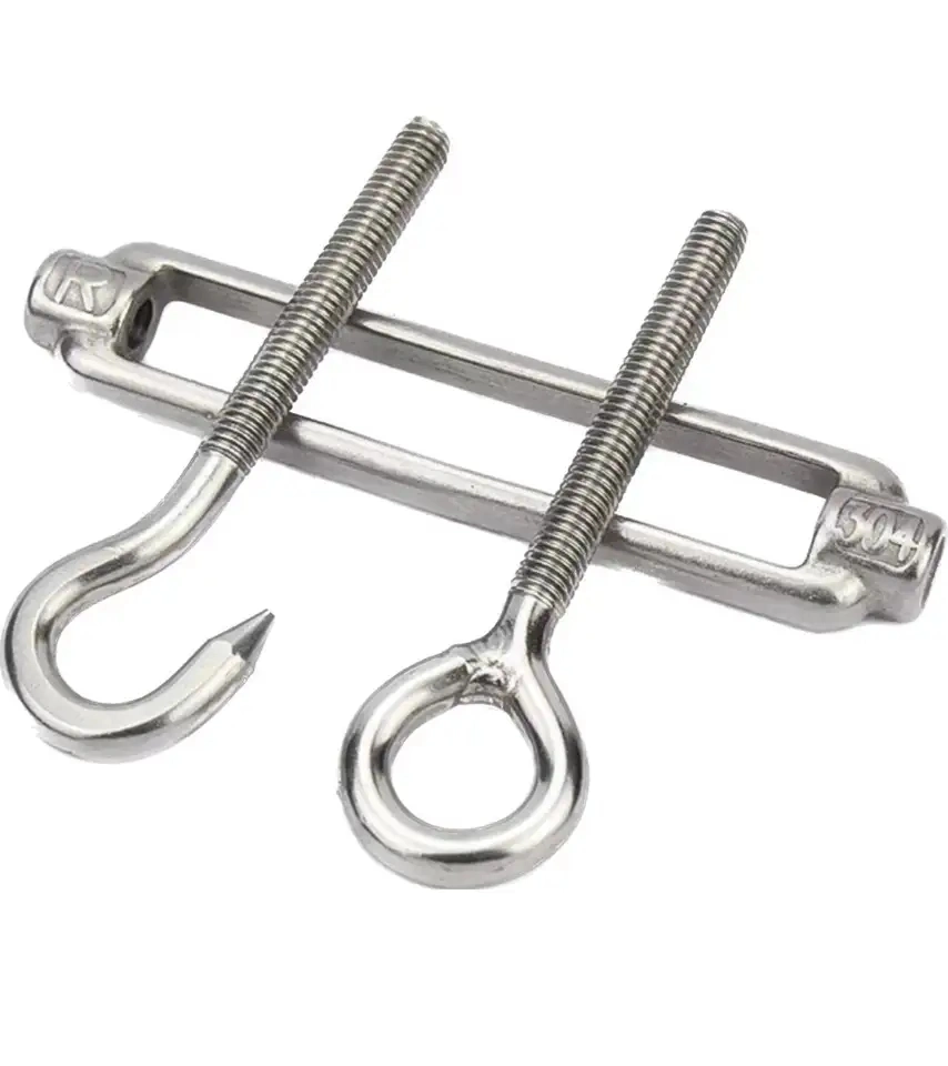 High Quality DIN1480 Stainless Steel Forged Eye Hook Turnbuckle