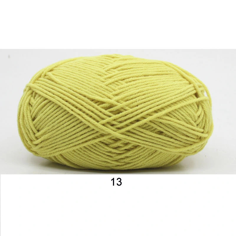 Wool Knitting Polyester Hand Cotton Wholesale/Supplier Crochet Yarns Acryl 1/15 Saffron Color Light Worsted 60% 40% 75% 25% Acrylic Yarn