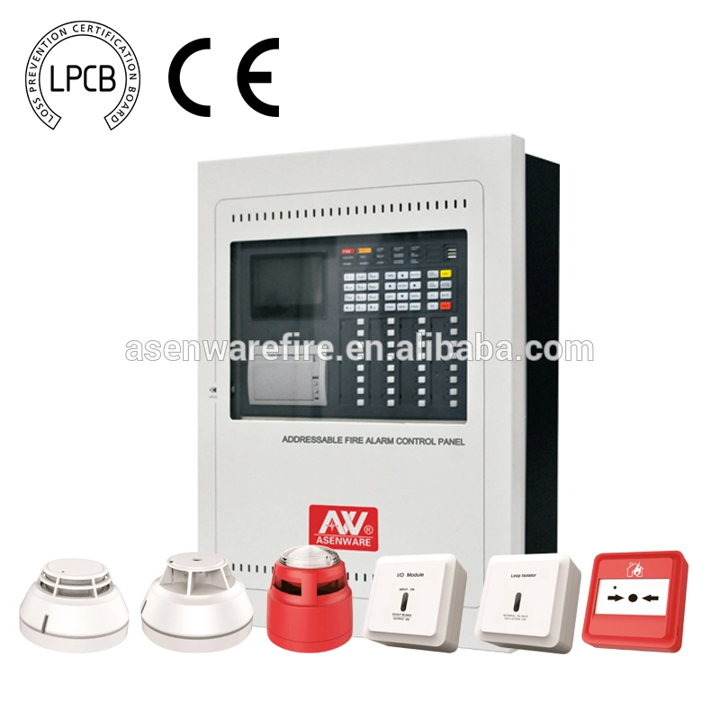 8 Loop Addressable Fire Alarm Control Panel with 32 Zones