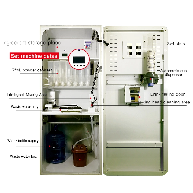 Batidos de proteínas de la máquina expendedora de máquina expendedora de bebidas energéticas