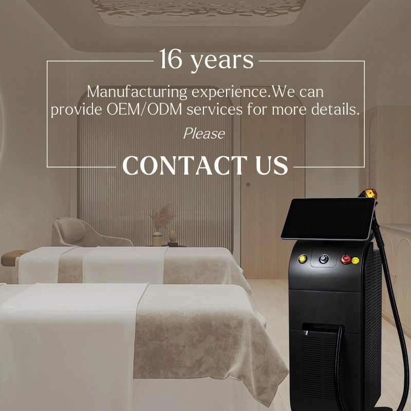 2024 Dual Heads 1600-2000W CE ISO 755 808 940 1064nm 4 Wave Hair Removal Diode Laser Ice Titanium