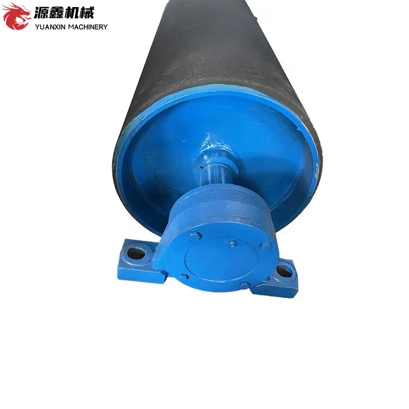 Hot - Selling Factory Belt Conveyor Drives Rubber - Covered Belt Pulley Drum