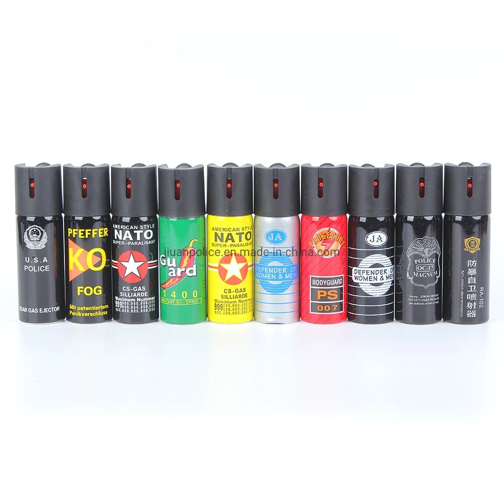 Mini 60ml 110ml Spray de Pimenta Gás Lacrimogêneo de Autodefesa de Proteção