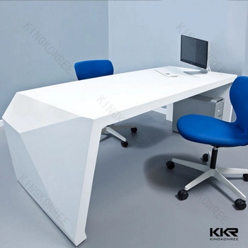 Kingkonree piedra artificial de color blanco Material de la superficie sólida recepción personalizada