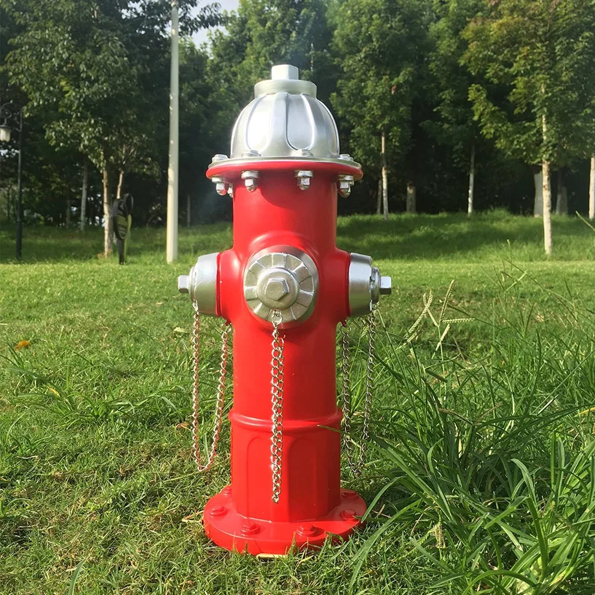 Hund Feuerhydrant PISSE Pfosten Garten Dekor im Freien Statuen