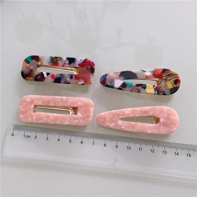 Cute Hair Clip Fancy Acrylic Colorful Hair Pin for Daily Decorate