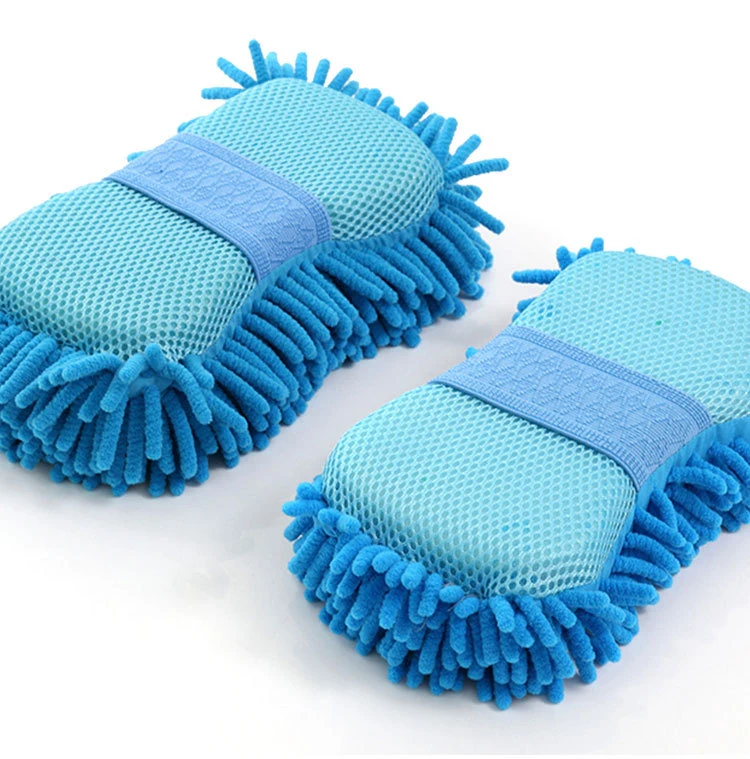 Chenille microfibre de haute qualité Premium de polissage de lavage de voiture de cire à polir en tissu éponge de nettoyage de la brosse