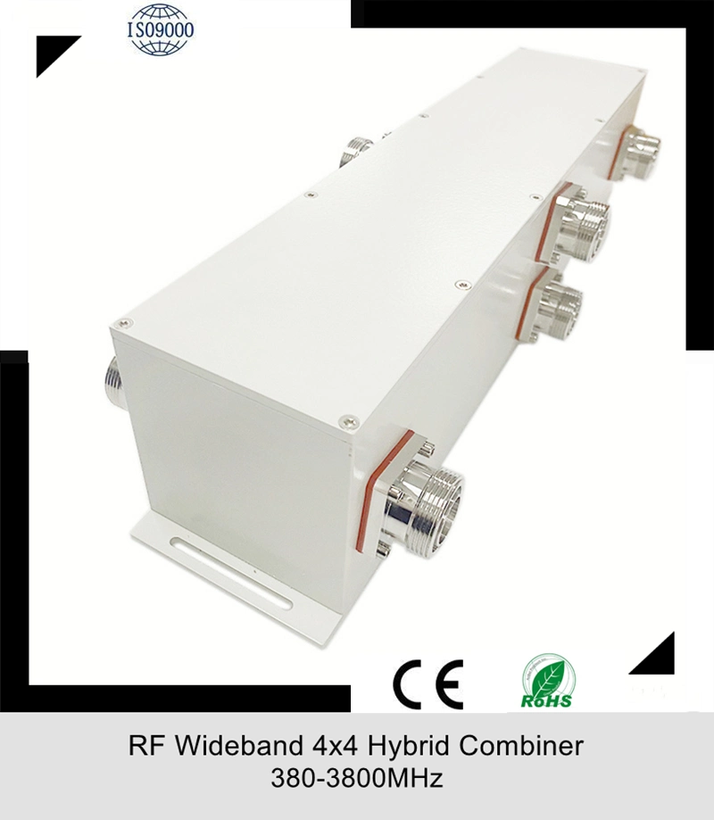 380-3800MHz RF Wideband 4X4 Hybrid Coupler Hybrid Combiner 4.3-10 Female Type -160dbc