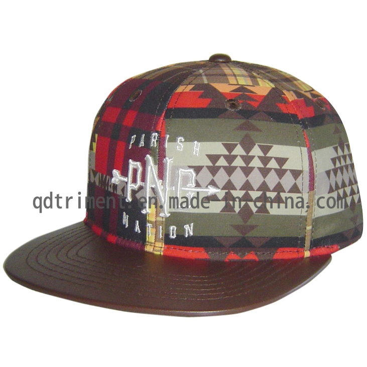 Custom Screen Print Flat Bill Snapback Camper Cap (TMFL9214)