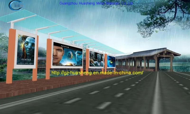 Bus Shelter with Stainless Steel (HS-BS-A014)