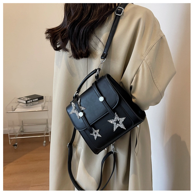 Factory New Shiny Star Backpack for Women Multiple Methods Small Designs Casual Fashionable Lady Mini Backpack Classically Travel School Ladies Student Bags