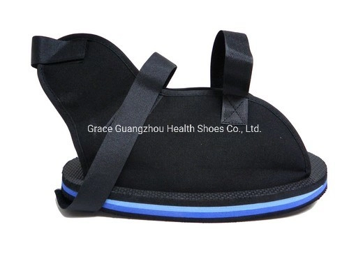 Medical Canvas Cast Shoes with Rocker Sole for Rehabilitation of Post Operative