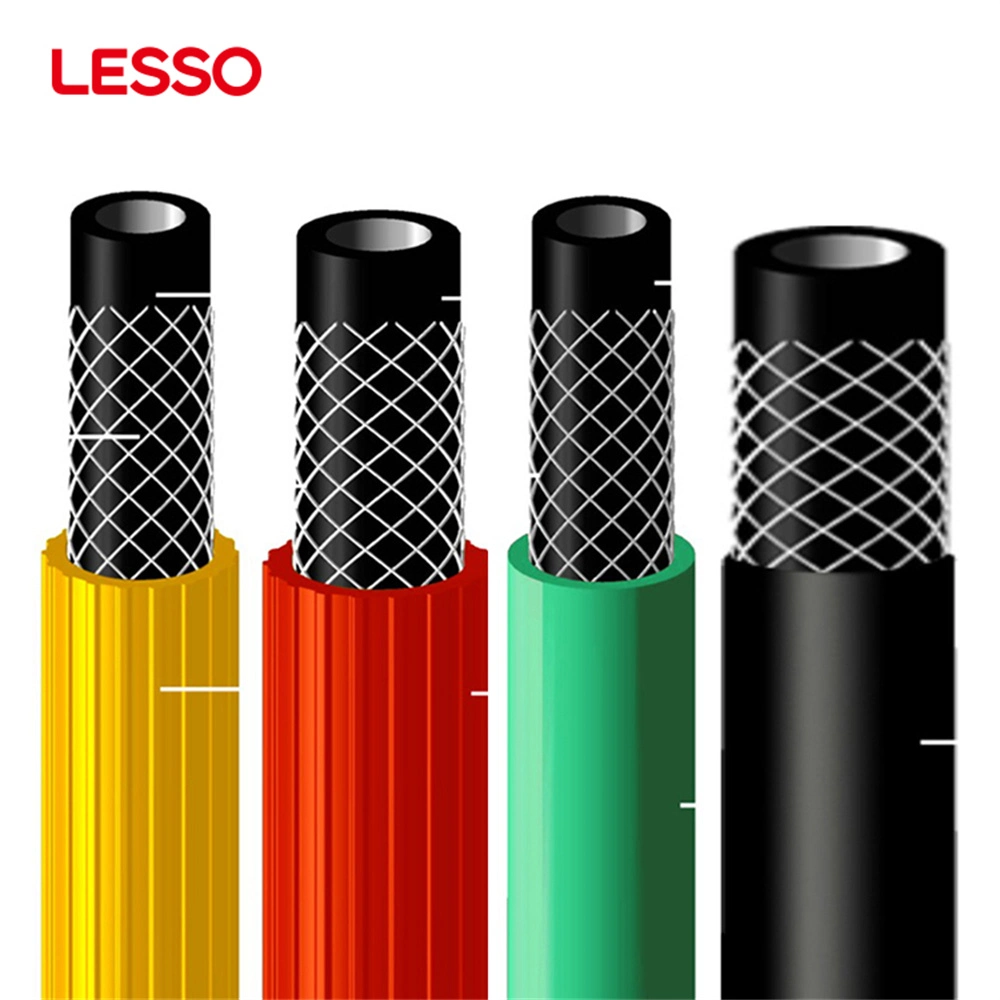 Lesso Excellent Elasticity Non-Toxic High Pressure 40 50 100m 20 Bar PVC Air/Gas Black Air Hose