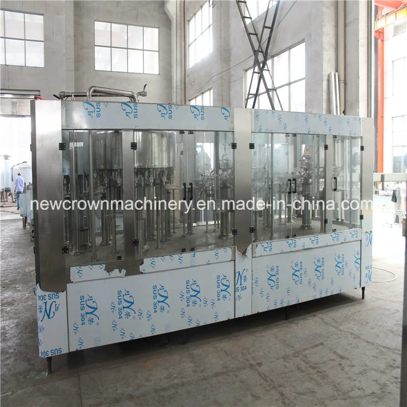 Automatic Beverage Plastic Bottle Monoblock 4-in-1 Juice Filling Machine