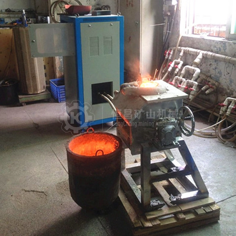 High Stability Medium Frequency 5kg 50kg 100kg 1ton Induction Melting Smelting Furnace