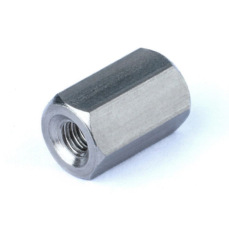 Stainless Steel Hexagonal Long Nut Lengthened and Thickened Nut M6-M20 Connection Nut