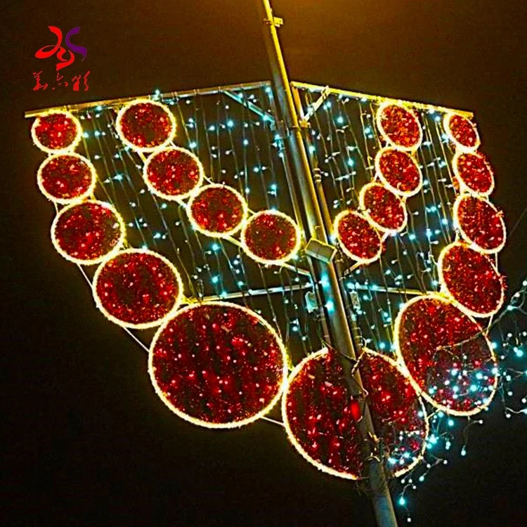 Weihnachten Outdoor Festival Beleuchtung 2D Weihnachten Street Motiv Lichter