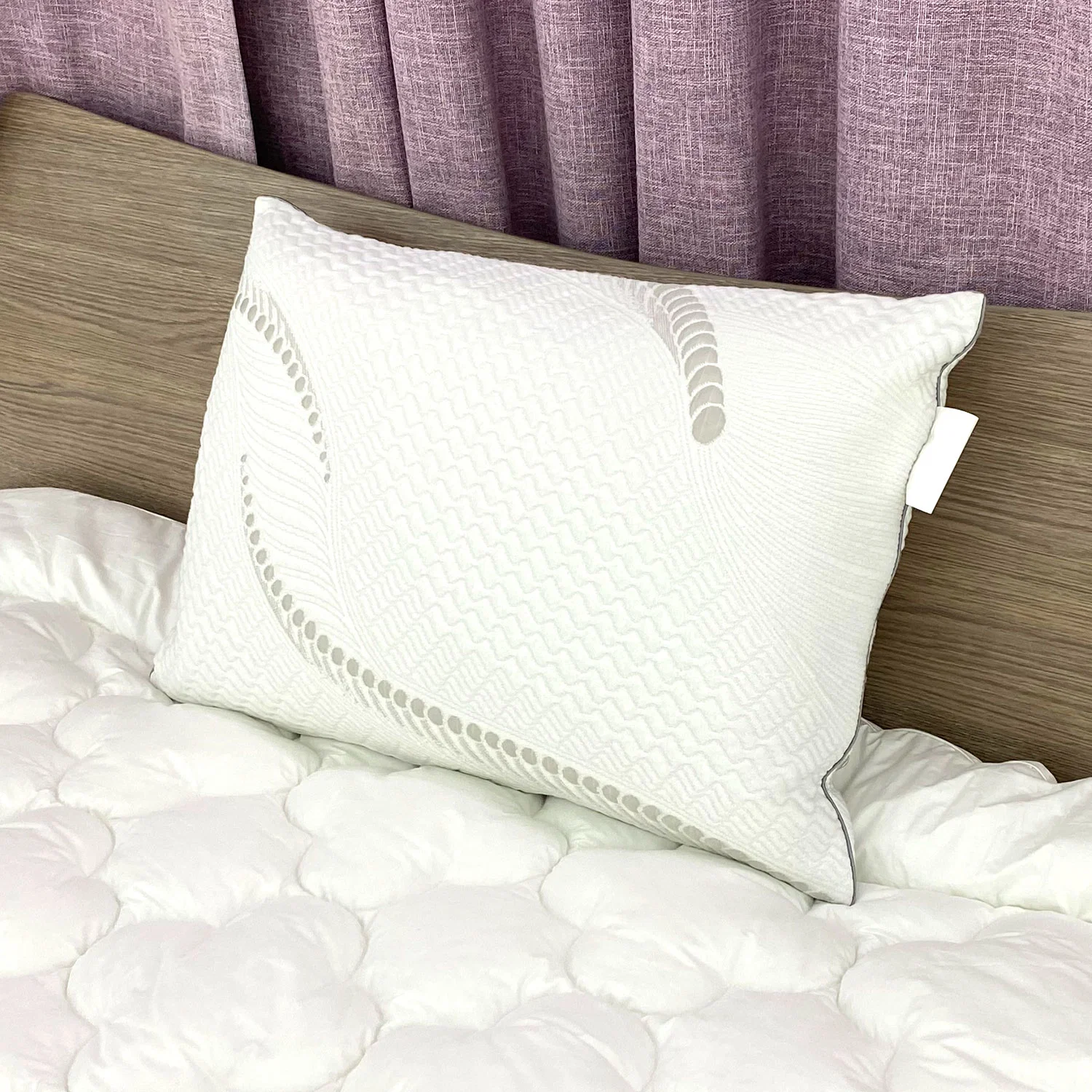 OEM cabeza de hotel Latax triturada almohada blanca con cremallera