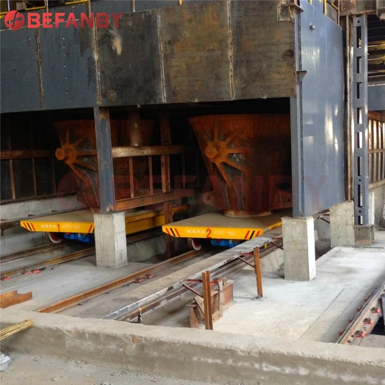 Anti-High Temperature Ladle Transfer Cart Applied in Steel Mill (KPT-40T)