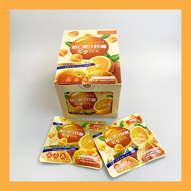 Gelée douce Candy Fabricant Orange saveur VC fruit juteux sucre Et des sucreries