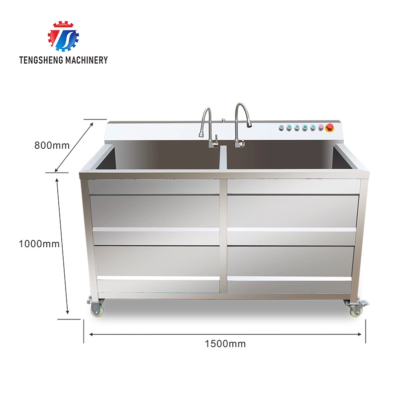 Industrielle Ozon pflanzliche Früchte Waschmaschine Ultraschall-Blase Waschmaschine TS-B
