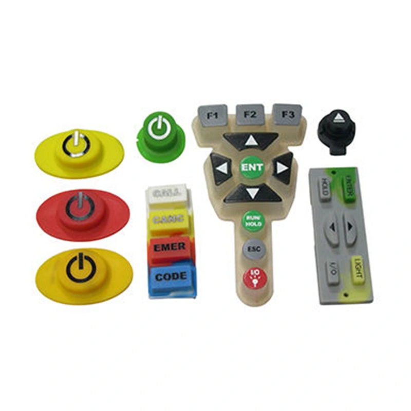 Customized High quality/High cost performance  Conductive Silicone Buttons with Silk Screen Printing