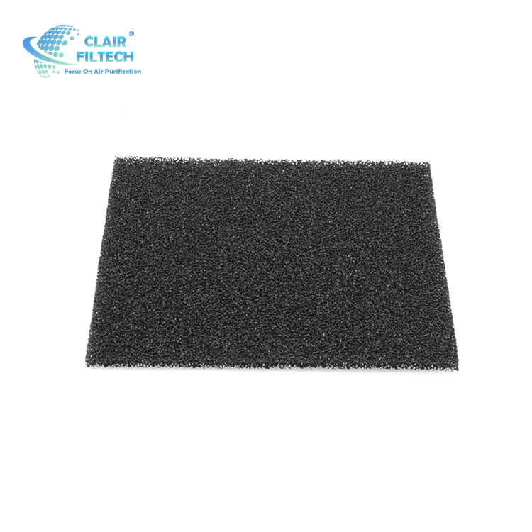 G4 Black Hot Sell Honeycomb Activated Carbon Wave Polyether Filter Sponge Polyurethane Foam Price