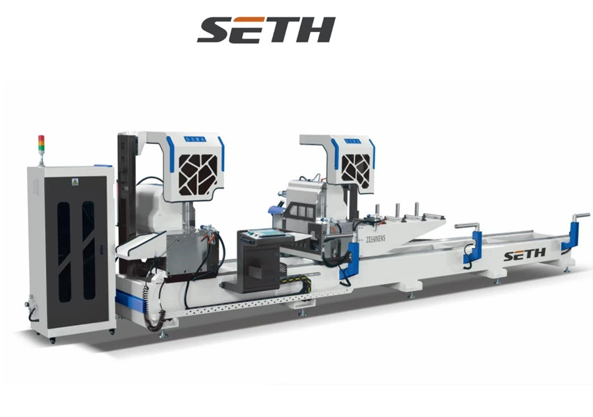 CNC Ángulo de la arbitraria sierra de corte Cabezal doble para el perfil de aluminio/máquina de corte de muros cortina/Puerta haciendo que las máquinas