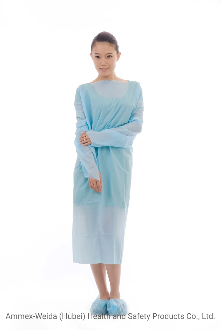Medical Use CPE Gown for Disposable Use in Hospital/Single Use CPE Protective CPE Gown