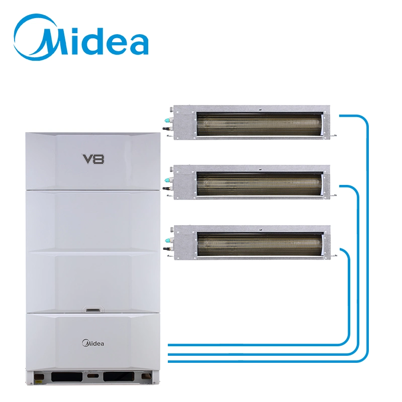 Função de limpeza automática do pó Midea 86kbtu Central do sistema de AVAC dividido inteligente Hotéis do sistema de ar condicionado para lojas de varejo