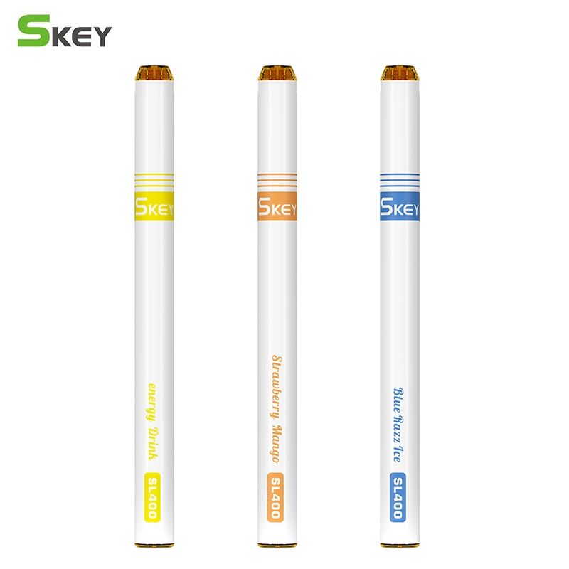EU Legal Cigarette Vape Pen Skey Mini Slim 400 500 600 800 Puffs 20mg Nic Disposable/Chargeable Vape Pen