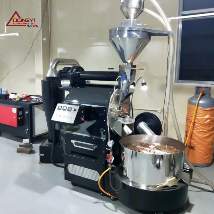 6kg Commercial Cocoa/Coffee Bean Roasters Machine Half Hot Air Mix Thermal Transmission