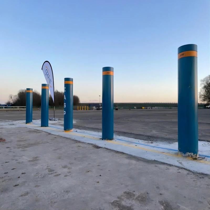 High Security Crash Rate Fixed Bollards for Perimeter Protection Hostile Vehicle Mitigation