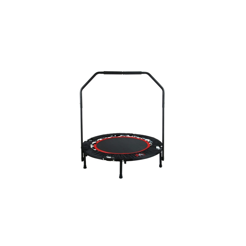 Cubierta plegable Mini trampolín Handril fitness doméstico con cama de saltar para adultos