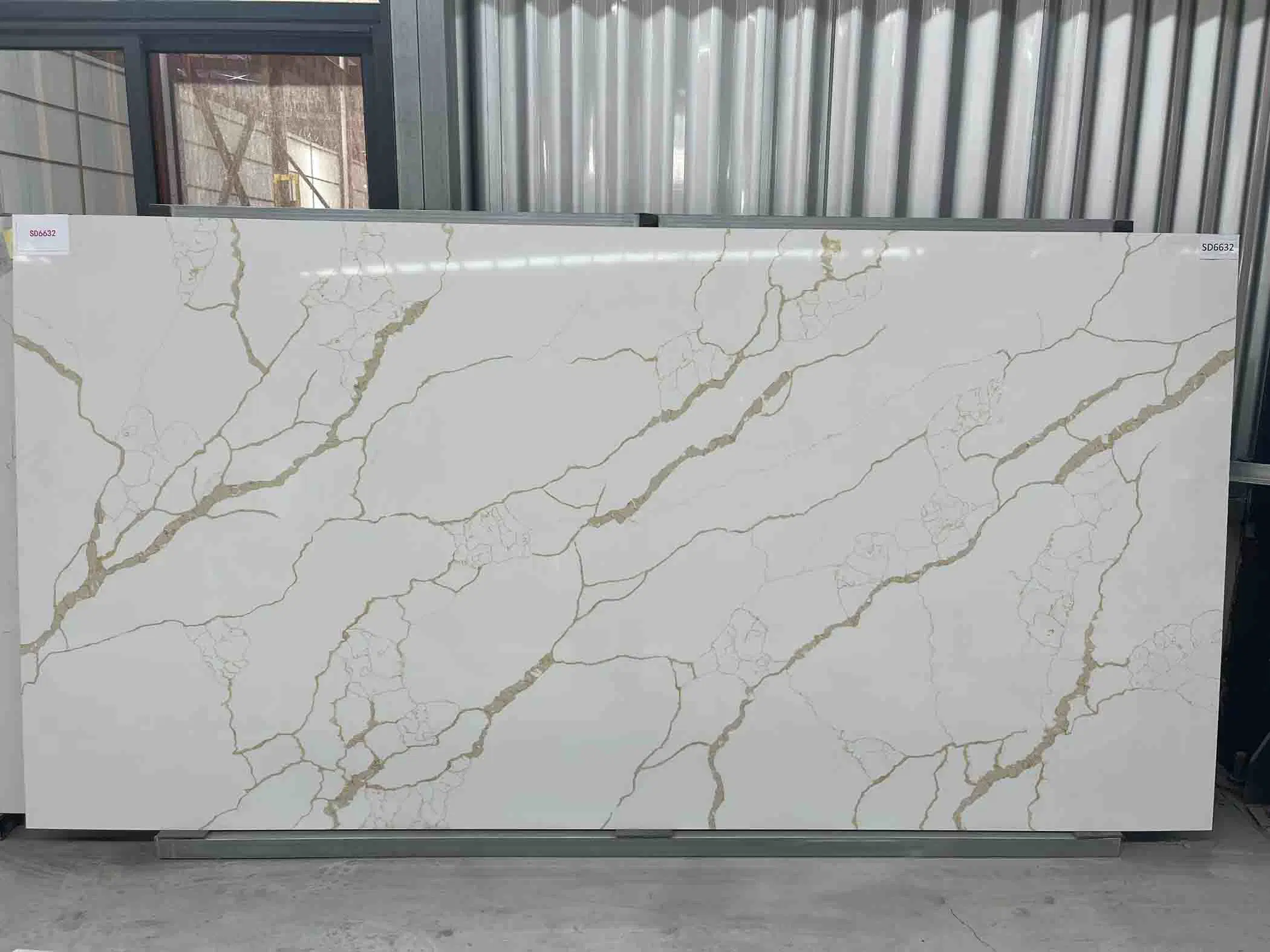 Artificial Quartz Slabs for Bathroom Countertop Marble Patterns