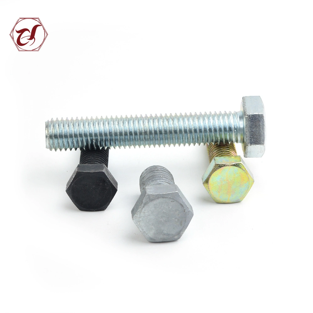 Hex Head Yellow Zinc Plated DIN933 Hex Bolt/White Zinc Bolt/HDG Bolt