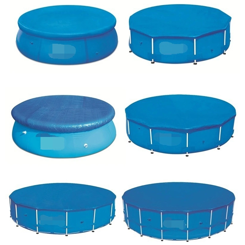 Round Swimming Dust Pool Protector, Blue Solar Cover Wbb15171