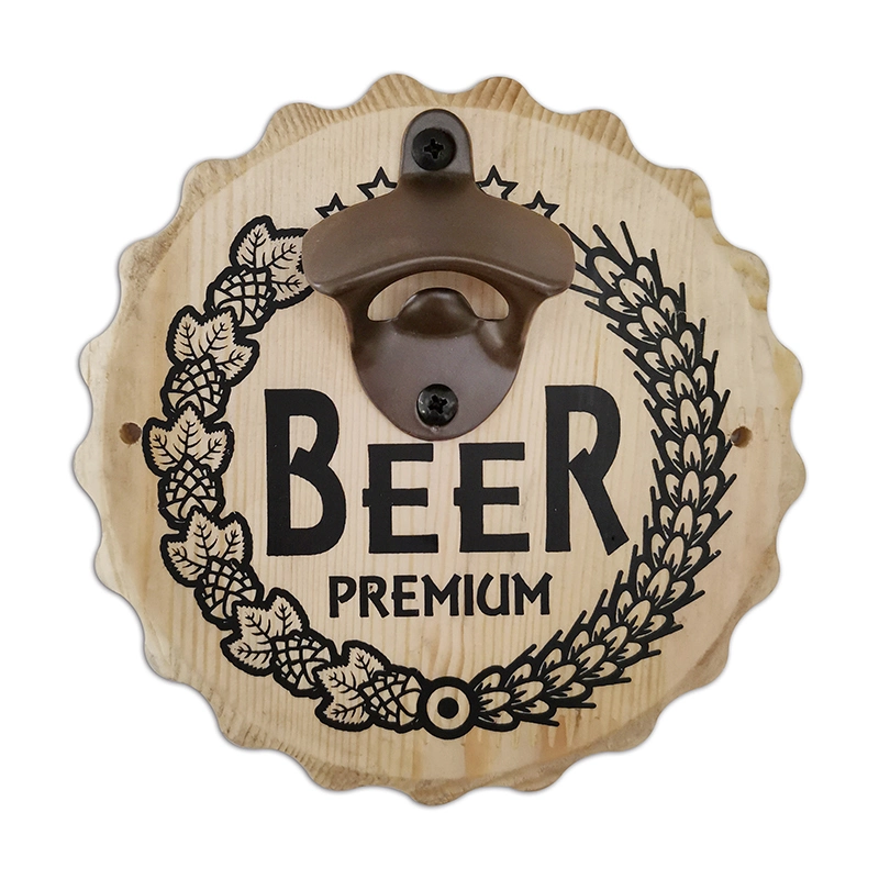 Bottle Opener Metal Bottle Opener Custom Cmyk Printed Logo Metal Round Bottle Opener