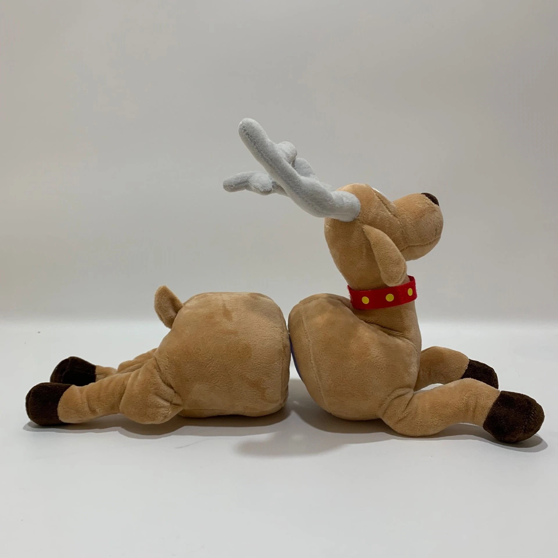 2023 New Plush Singing & Dancing Reindeer W/ Sucker Christmas Novelty Plush Toy BSCI Audit