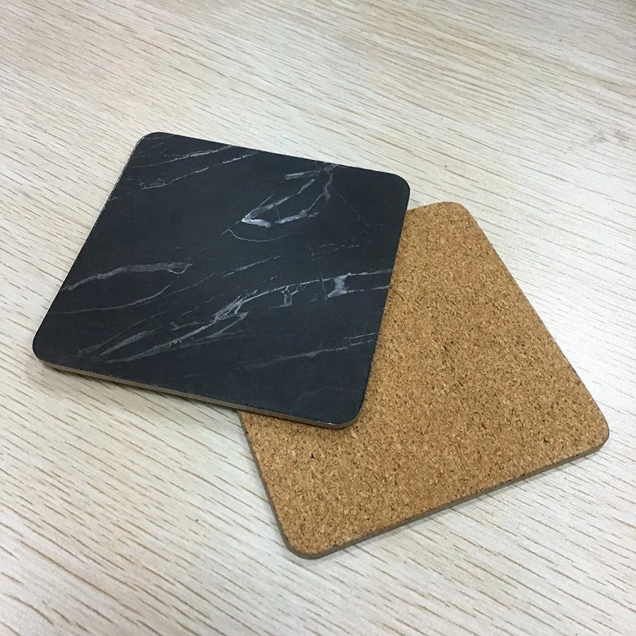 Custom Hardboard Cup Coaster with Cork Back