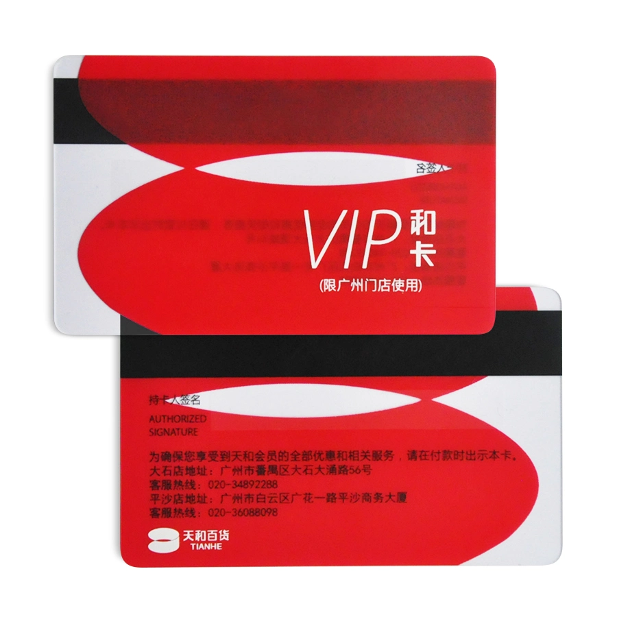 Printed Plastic Membership Card with Magnetic Stripe/VIP Card