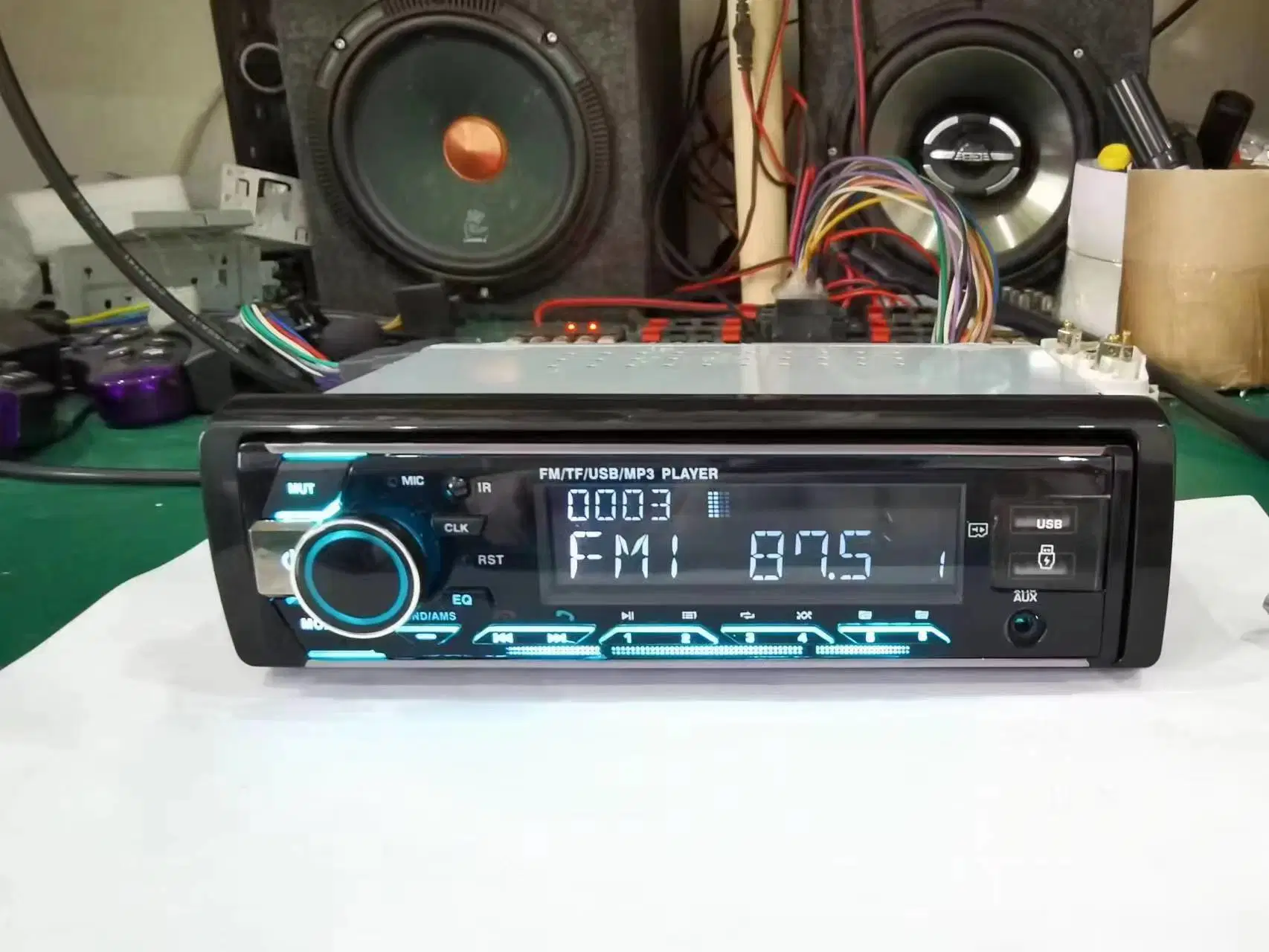 Neues Modell Auto Radio MP3 Player mit Bluetooth, Aux, zwei USB, FM und DSP-Funktionen