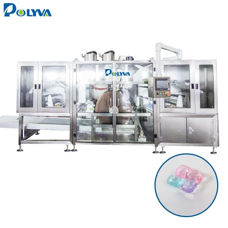 Polyva Soluble en agua con detergente fabricante de máquinas de embalaje vainas otras máquinas de embalaje