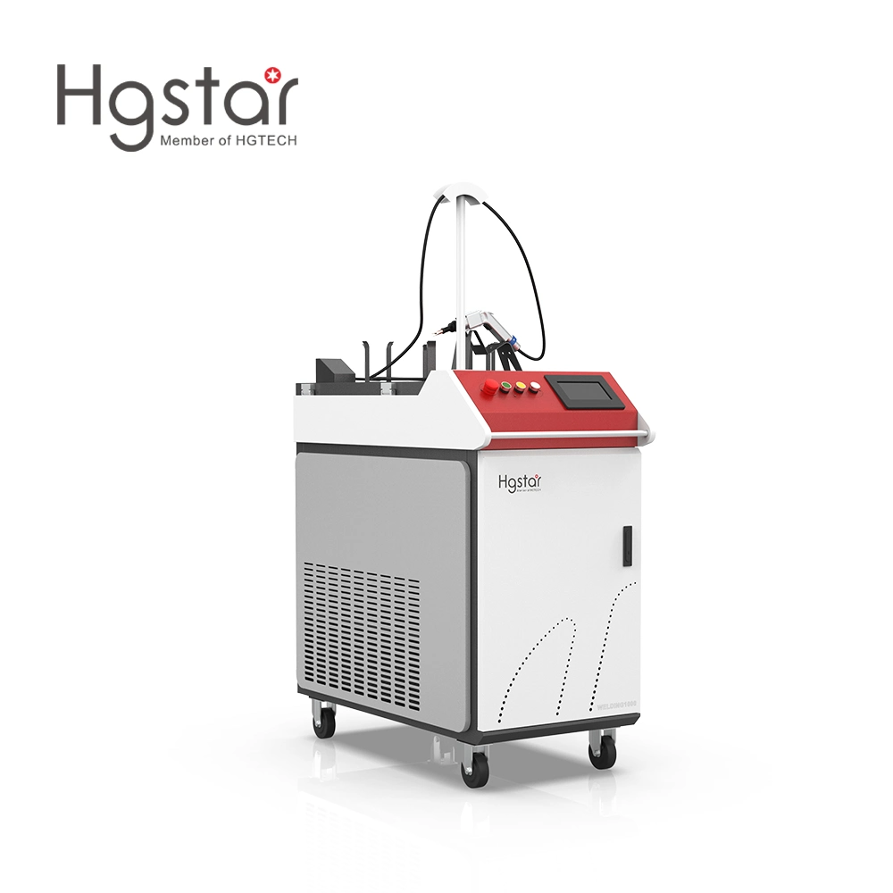 Personalizar Hgstar 1000W 1500W 2000W Portátil láser de fibra soldadora de arco de molde de acero al carbono Acero Inoxidable Aluminio de aleación de latón