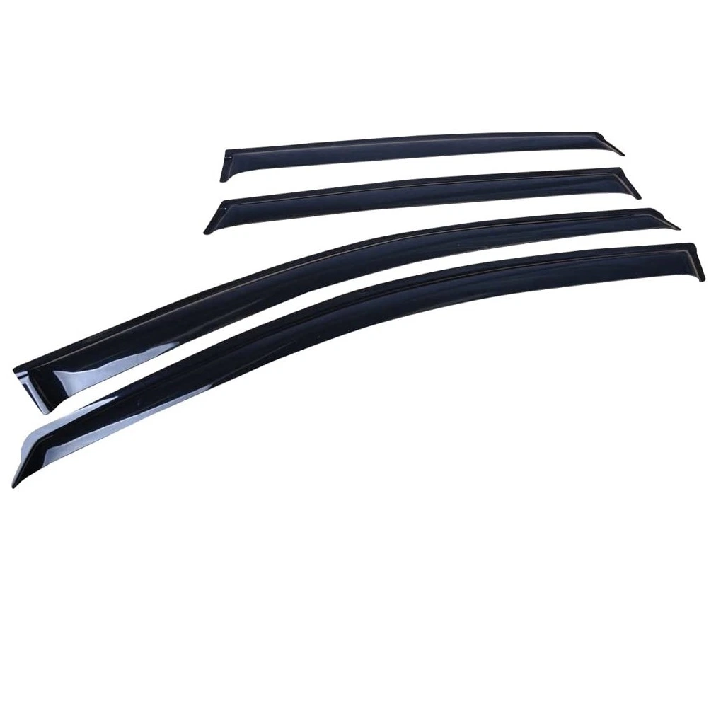 Slim Style Window Visor Smoke Tinted Sun Rain Shade Guards