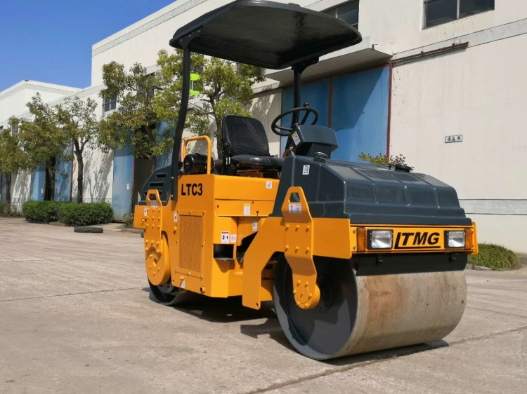 La fabricación automática de la pequeña carretera vibratorio de tambor doble en Dubai el rodillo compactador para la venta