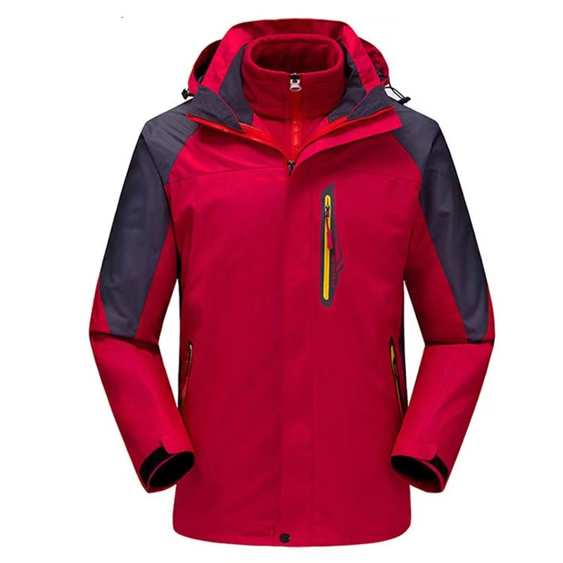 Best OEM Women&Men Outdoor Mountain Sports Detachable Windbreaker Snow Hooded Coat Fashion Multi-Fonction Windproof 3 in 1 Ski Winter Jacket