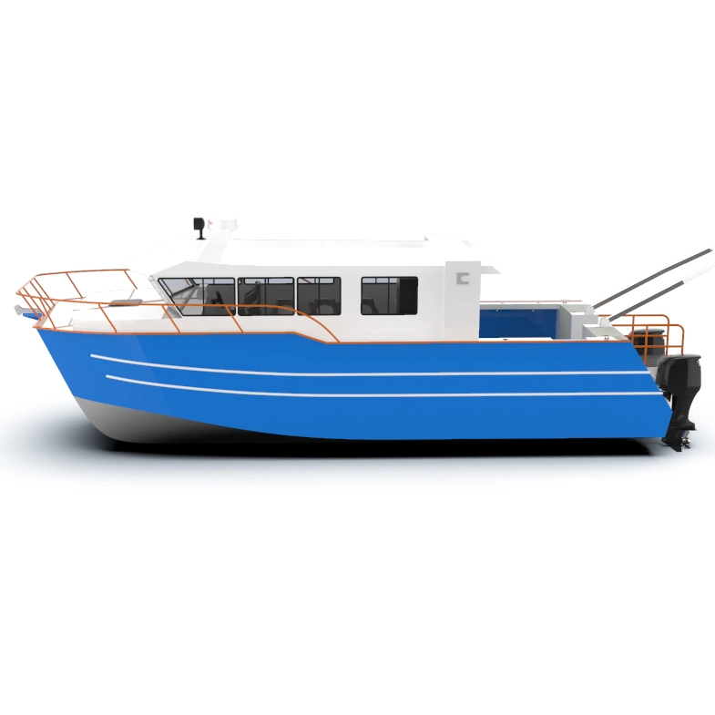 12m X 3.6m Marine Aluminum Welded Catamaran Hydrographic Survey Vessel Commercial Speed Fishing Boat for Surveying Company