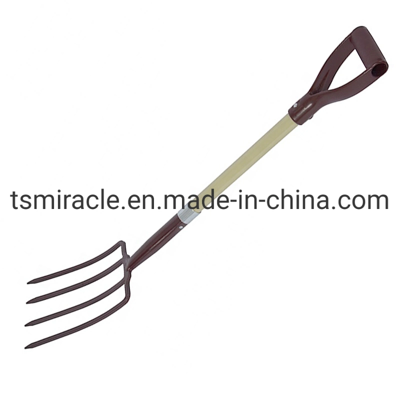 Wholesale 4 Teeth Carbon Steel Hand Garden Planting Fork