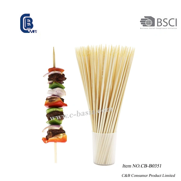 50 Packs Disposable Flat BBQ Bamboo Skewers Set Barbecue Tools